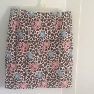 4 for $20 NICOLE MILLER MULTI PATTERNED PENCIL SKIRT